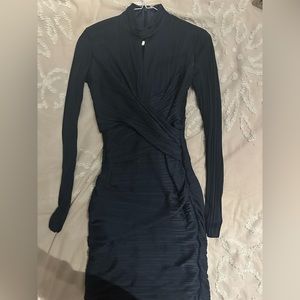 Navy Blue Halston Dress/Bandage Dress - image 1